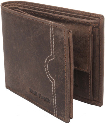 

Bull Kraft Men Brown Genuine Leather Wallet(7 Card Slots)