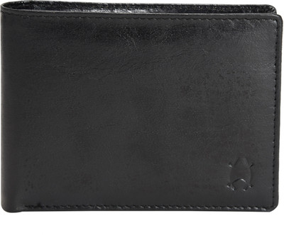 

Xtag Men Black Genuine Leather Wallet(6 Card Slots)