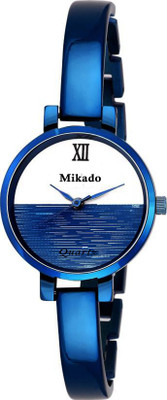 

Mikado 823622 Blue High quality Mental bracelet chain Analog watch for women and girls Watch - For Women