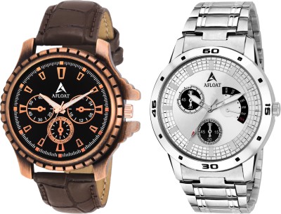 AFLOAT AFC~15~STYLISH COPPER & SILVER~ANALOG MODISH COMBO Watch  - For Men   Watches  (Afloat)