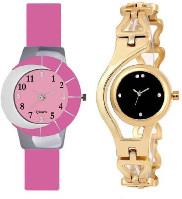 Montres Pink & Gold Colour Stylish New Women Watch  - For Girls   Watches  (Montres)