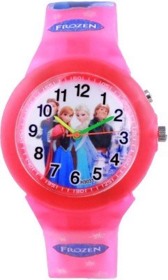 Gubbarey Frozen Light Watch Pink or Sea Green (colors may vary) with free gift Watch  - For Girls   Watches  (GUBBAREY)