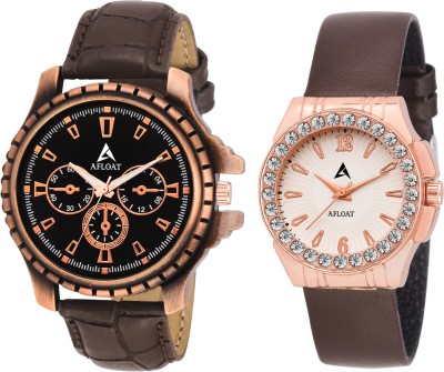 AFLOAT AFC~19~EXCLUSIVE COPPER COUPLE COMBO Watch  - For Couple   Watches  (Afloat)