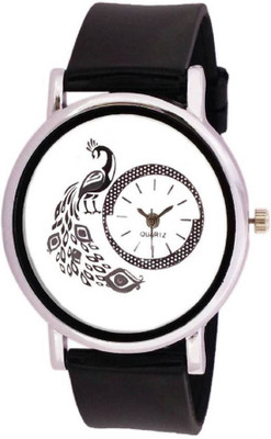 

PMAX GLORY Stylish New PU BLACK STRAP WATCH Watch - For Girls