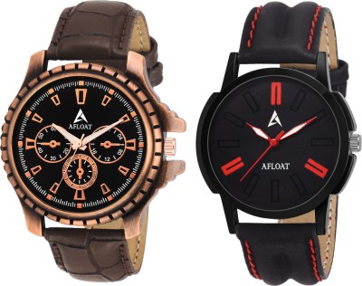 AFLOAT AFC~13~STYLISH COPPER & BLACK~ANALOG MODISH COMBO Watch  - For Men   Watches  (Afloat)