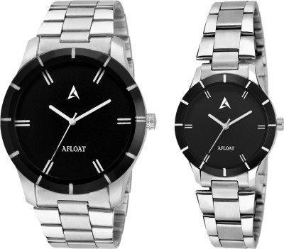 AFLOAT AFC~17~ANALOG MODISH~BLACK DIAL~COUPLE COMBO Watch  - For Couple   Watches  (Afloat)