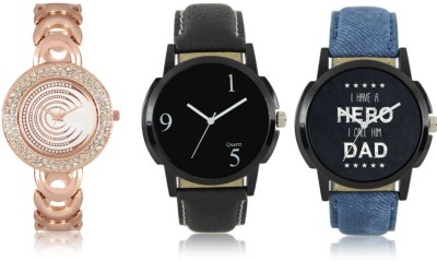 Elife 06-07-0202-COMBO Multicolor Dial analogue Watches for men and Women (Pack Of 3) Watch  - For Couple   Watches  (Elife)