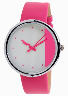 On Time Octus Baby Pink White Dial Watch  - For Girls   Watches  (On Time Octus)