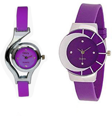 

Talgo New Arrival Festive Season Special TG324WCPL Halfmoon Round Dial Purple and WC Round Dial Black TG324WCPL Watch - For Girls