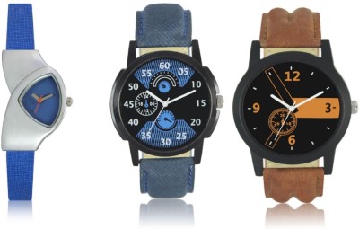 Elife 01-02-0208-COMBO Multicolor Dial analogue Watches for men and Women (Pack Of 3) Watch  - For Couple   Watches  (Elife)