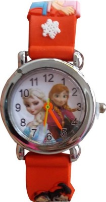 Gubbarey Frozen Red Strap Watch  - For Girls   Watches  (GUBBAREY)
