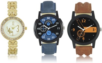 Elife 01-02-0203-COMBO Multicolor Dial analogue Watches for men and Women (Pack Of 3) Watch  - For Couple   Watches  (Elife)