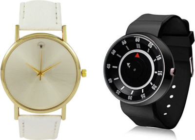 

Talgo New Arrival Festive Season Special TGSDWHRBRBK Creative Turnplate Display Black Wrist Watch And Single Diamond White Watch (combo of 2) TGSDWHRBRBK Watch - For Men & Women