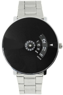 

FabSale New Black Dial Stainless Still Strap For Couple And Boys And Girls Watch - For Men & Women