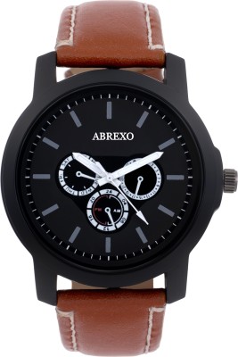 Abrexo Abx0165 BRN BLK Gents Suitable Formal Stylish Tycoon Series Watch  - For Men   Watches  (Abrexo)