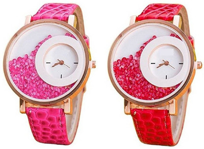 

MVS MVSF1205 Designer Multicolour Half Moon Analog Watch - For Women