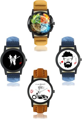 E-Smart JF402-403-406-407 Combo Analogue Watch for Men and Boys (Pack Of 4) Watch  - For Men   Watches  (E-Smart)
