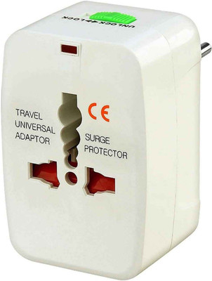 UraXx Universal World Wide Travel Charger Adapter Plug Worldwide Adaptor(White)