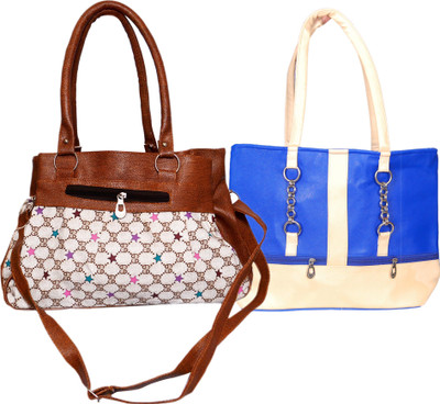 

RB FASHION Hand-held Bag(Blue, Brown)