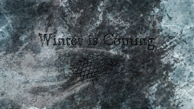 

Akhuratha Wall Poster-Game-of-Thrones-House-Stark-Direwolf-Winter-Is-Coming-sigils Paper Print(12 inch X 18 inch, Rolled)