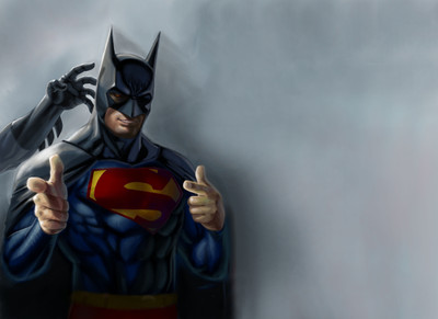 

Akhuratha Wall Poster Superman-Batman Paper Print(12 inch X 18 inch, Rolled)