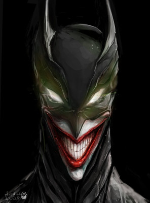 

Aabhaas Wall Poster Batman-Joker Paper Print(18 inch X 12 inch, Rolled)
