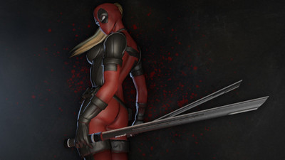 

Akhuratha Wall Poster -Lady-Deadpool-Marvel-Comics Paper Print(12 inch X 18 inch, Rolled)