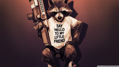 

Aabhaas Wall Poster Rocket-Raccoon-Guardians-of-the-Galaxy Paper Print(12 inch X 18 inch, Rolled)