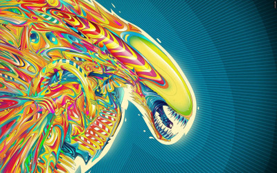 

Aabhaas Wall Poster -Alien-movie-psychedelic-Matei-Apostolescu Paper Print(12 inch X 18 inch, Rolled)