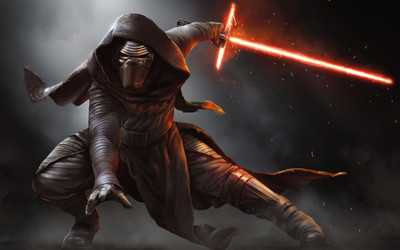 

Aabhaas Wall Poster -Kylo-Ren-Star-Wars-The-Force-Awakens-Star-Wars-Sith-artwork-lightsaber Paper Print(12 inch X 18 inch, Rolled)