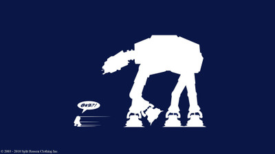 

Aabhaas Wall Poster /-Star-Wars-memes-dark-humor-humor-AT-AT Paper Print(12 inch X 18 inch, Rolled)