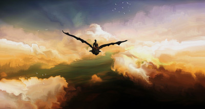 

Akhuratha Wall Poster concept-art-landscape-animated-movies-dragon-How-to-Train-Your-Dragon- Paper Print(12 inch X 18 inch, Rolled)