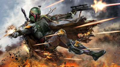 

Aabhaas Wall Poster Boba-Fett-artwork-fantasy-art-Star-Wars Paper Print(12 inch X 18 inch, Rolled)