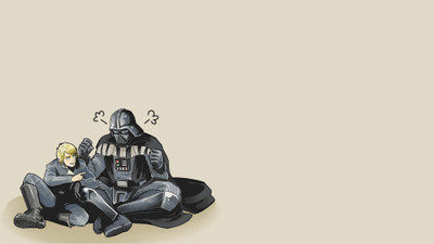 

Akhuratha Wall Poster Darth-Vader-Star-Wars-simple-background-Luke-Skywalker Paper Print(12 inch X 18 inch, Rolled)