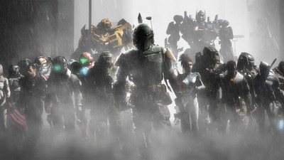

Aabhaas Wall Poster antiheroes-Predator-movie-Transformers-Optimus-Prime Paper Print(12 inch X 18 inch, Rolled)