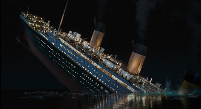 

Aabhaas Wall Poster /titanic-sinking-ship-scene Paper Print(12 inch X 18 inch, Rolled)