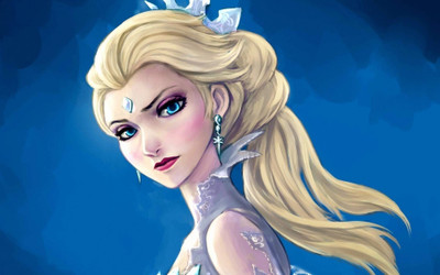 

Aabhaas Wall Poster -Frozen-movie-Princess-Elsa-women-blonde-artwork-fan-art Paper Print(12 inch X 18 inch, Rolled)