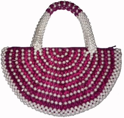 

Rosy Hand-held Bag(Purple, White)