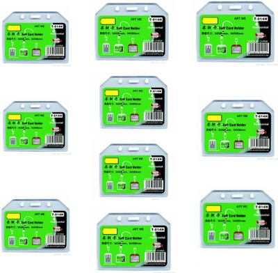 

ART ME Plastic ID Badge Holder(Pack of 10)