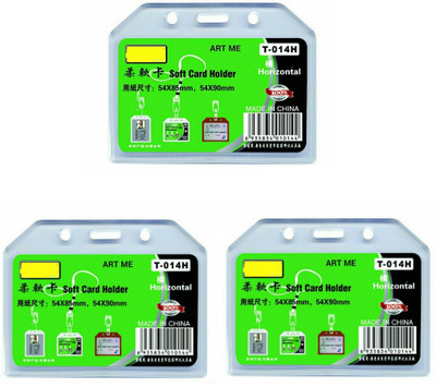 

ART ME Plastic ID Badge Holder(Pack of 3)