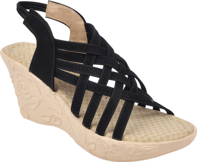 

With The Fashion Women BLACK Wedges