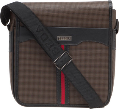 

ESBEDA Men Formal Brown PU Sling Bag