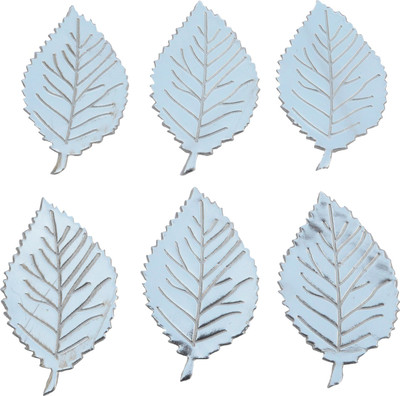 

Foppish Mart Large Silver Leather Leaf
