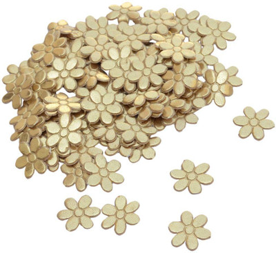

Foppish Mart Small Golden Leather Flowers