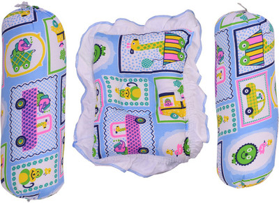 

Aarushi Infant Baby Bedding Set Printed Bolster and Pillow (Blue) NA Crib Size(Fabric, Blue)