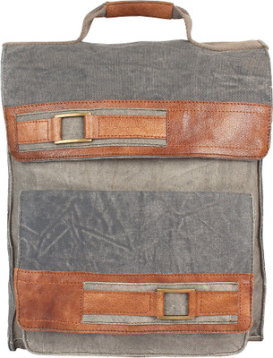 

Mona B Parker Backpack Up-Cycled Canvas 15 L Backpack(Multicolor)
