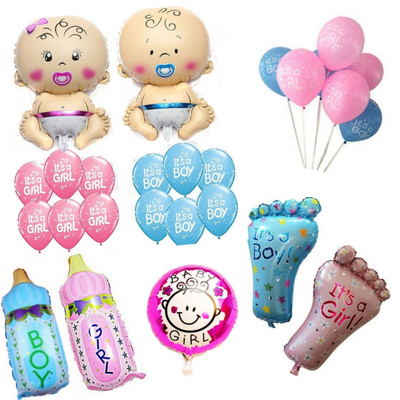 

Shop Online Printed Baby Shower-Baby Boy & Girl Foil Balloon Combo Balloon(Multicolor, Pack of 50)