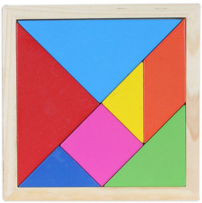 

Baybee Wooden jigsaw Tangram Puzzle Board Game