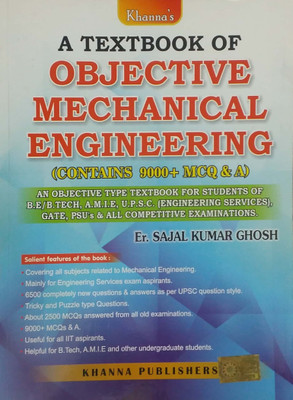 A Textbook of Objective Mechanical Engineering (Contains 9000+ MCQ & A)(English, Paperback, Er.Sajal Kumar Ghosh)