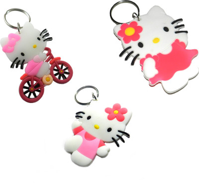 

Techpro Doublesided Hello kitty Key Chain(Multicolor)